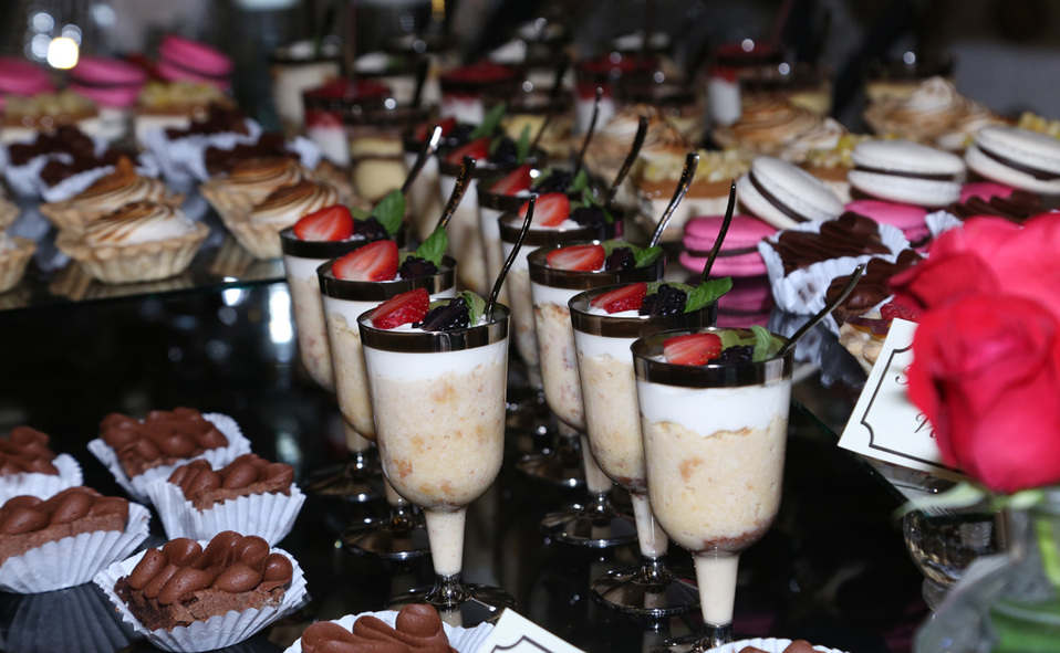 Se dispuso una exquisita mesa de postres