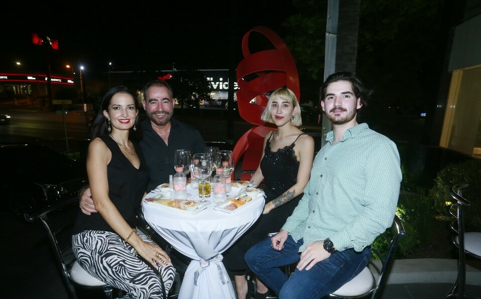 Érika Mondragón, David Lozano, Valeria Vanilla y Dan Lozano / Foto: Omar Valdez