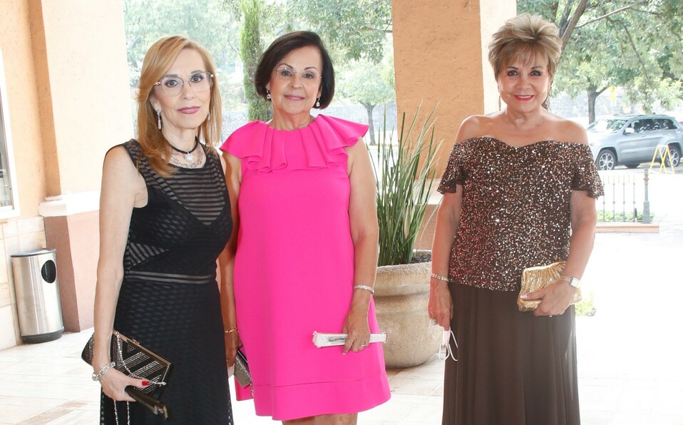 Ruth María Garza de Del Real, María Magdalena Garza y Piri von Borstel de Camargo / Foto: Antonio Mireles