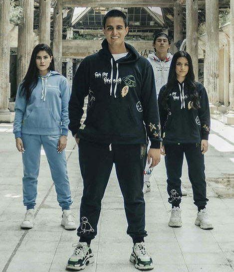 Tito Peláez y su nueva colección de hoodies: Futuristic Design. (Fotos: RODRIGO KURI)