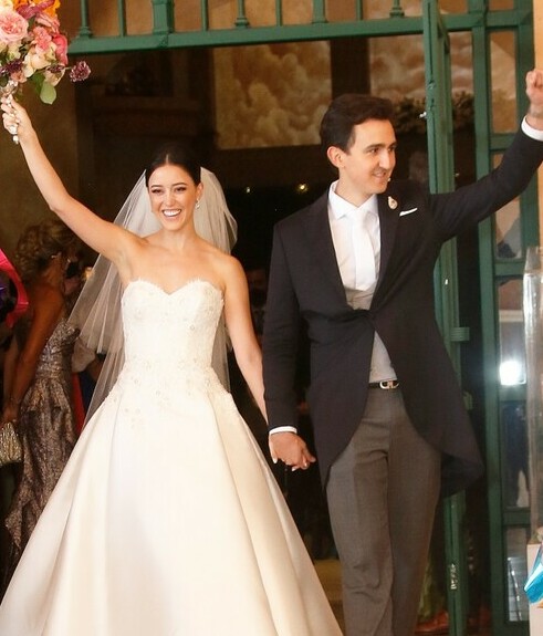 Los novios al finalizar la ceremonia / Foto: Antonio Mireles