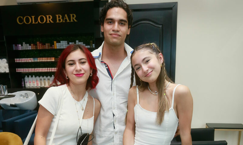 Odalys Jiménez, Dafné Jiménez y Alfredo Tamez
