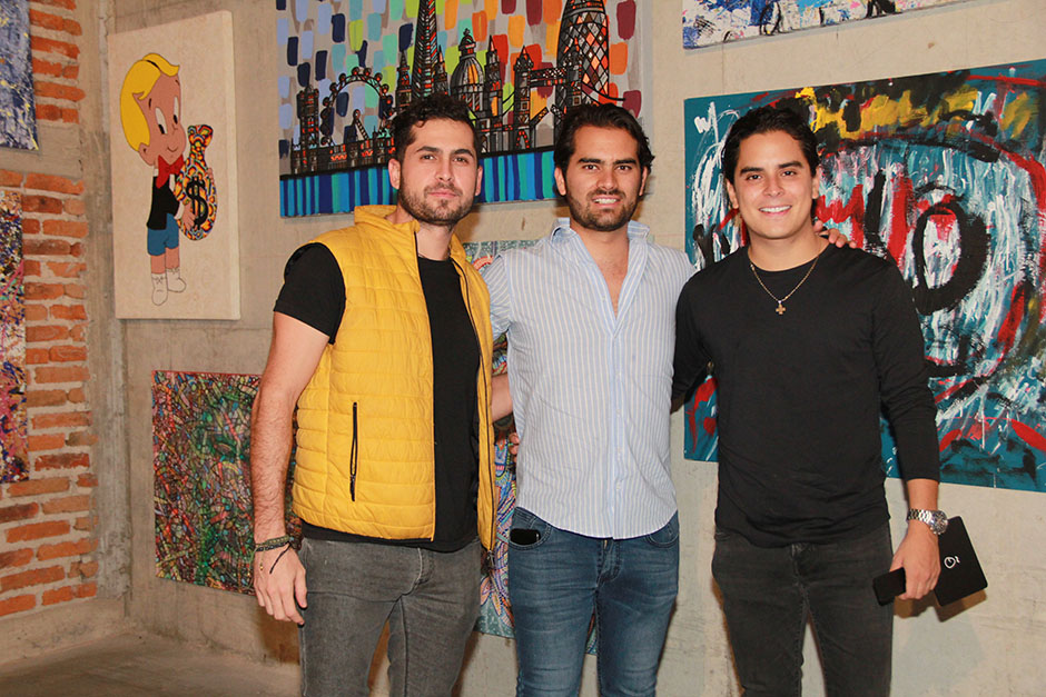 Luis de la Cerda, Óscar Benavides y Luis Gudiño