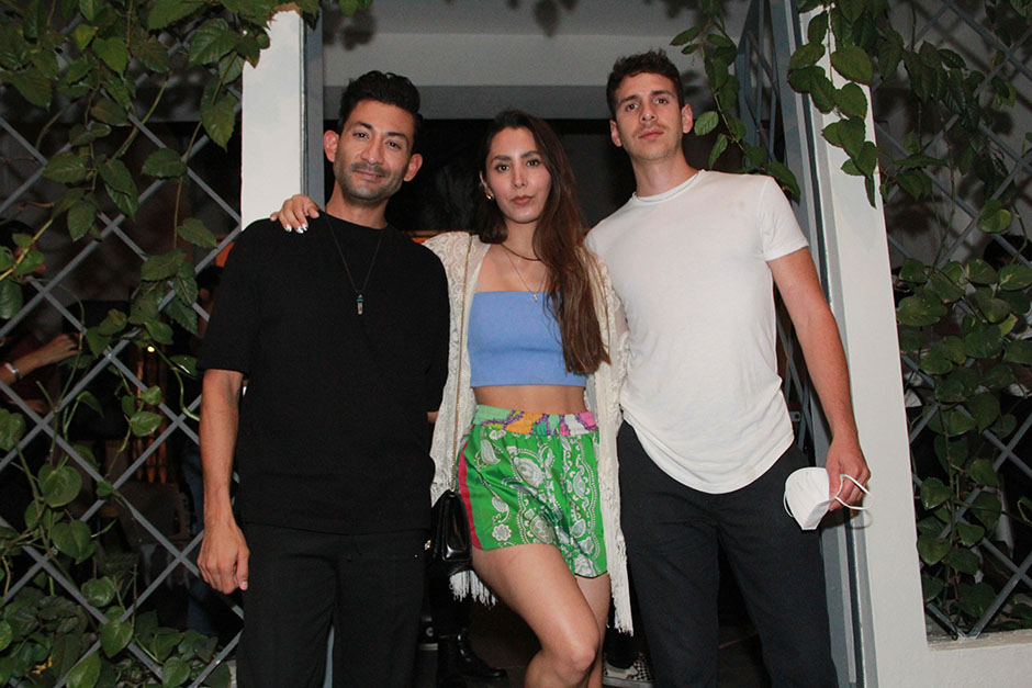 Raúl Herrera, María Casar e Irving Palomino