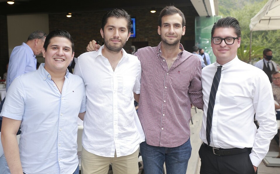 Alex Martínez, Adolfo Elizondo, Alberto Madero y Mauricio Caballero. FOTO: DANIEL SALDÍVAR