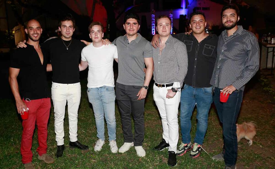 Bernardo Bueno, Picho Andonie, Franklin Murphy, Roberto Marcos, Jorge Miller, Alejandro Bueno y Jaime Manrique / Fotos: Daniel Saldívar