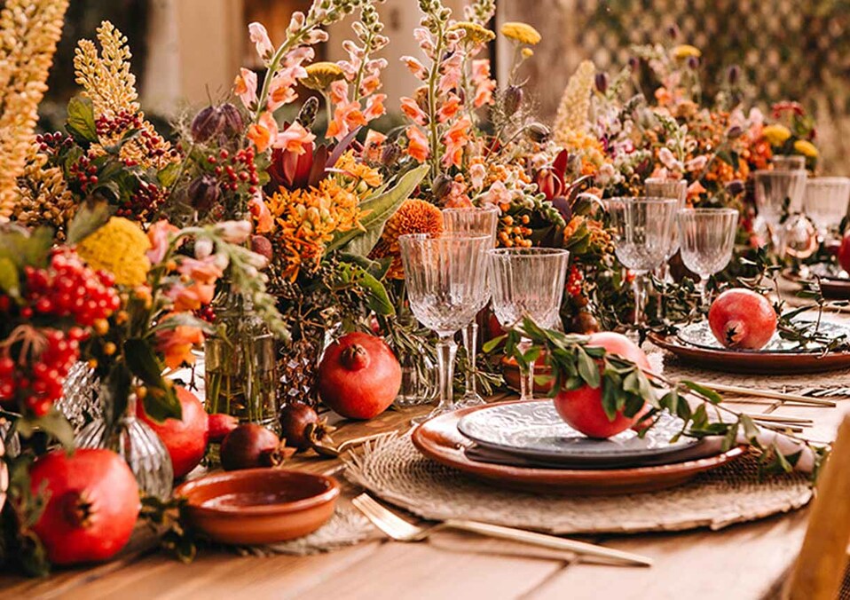 decoración de mesa