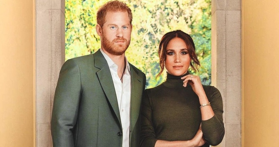 Meghan Markle y Harry posan para su primera portada de revista (Foto: Time)