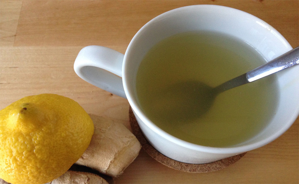 té de jengibre y limón