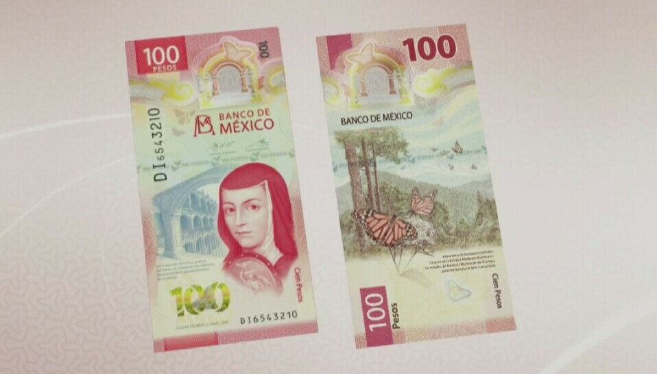 Billete de 100 pesos es reconocido como el más bonito del 2020. (Foto: Instagram).