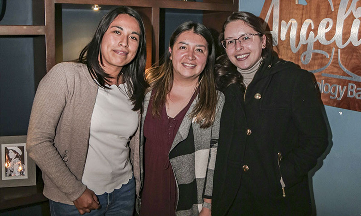 Maholy Santiago, Gloria Bolaños y Karen Celis