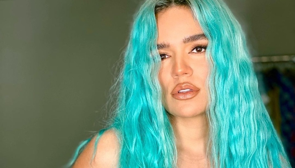 Karol G y su vestido en los Billboard Latin Music Awards 2021 (Foto: Getty Images)