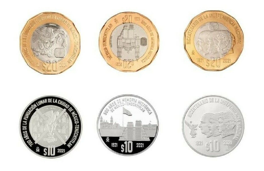 Monedas de 10 pesos en circulación. (Foto: Instagram).