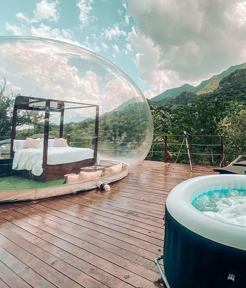Ahora puedes pasar una increíble noche contemplando la naturaleza en el hotel Alpine Bubble de la Ciudad de México (Foto: Cortesía)