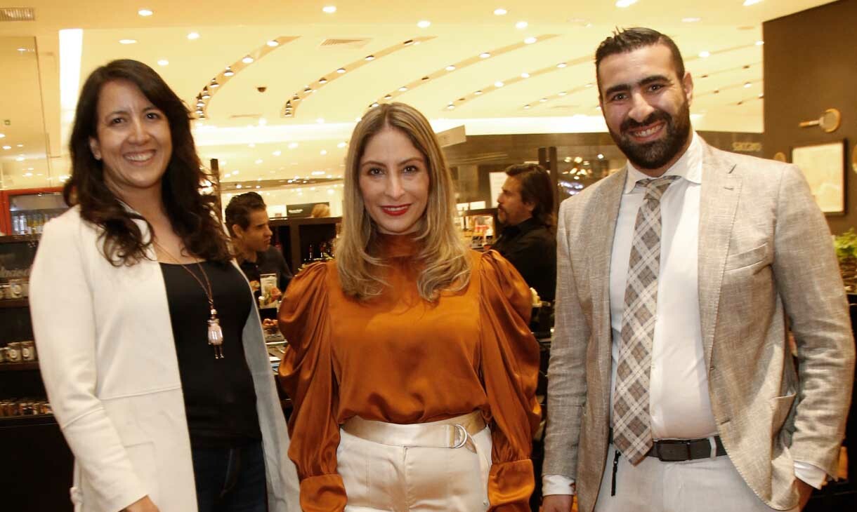 Danae Chávez, Vanessa Villarreal de Martínez y Jacobo Haber
