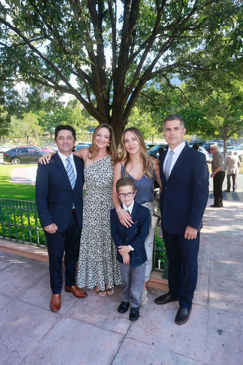 Chito de la Rosa, Cecilia Tamez, Vanessa de Lozano, Leonardo Lozano y Eduardo-Lozano