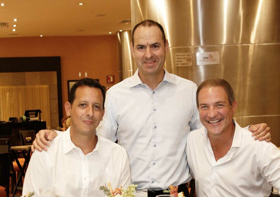 Genaro Merecado, Diego Almaguer y Javier Kalifa