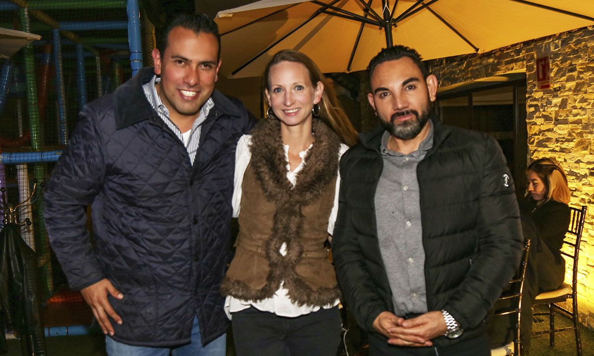 Ricardo Alvizo, Berengere de Bodman y Rodo Gomez
