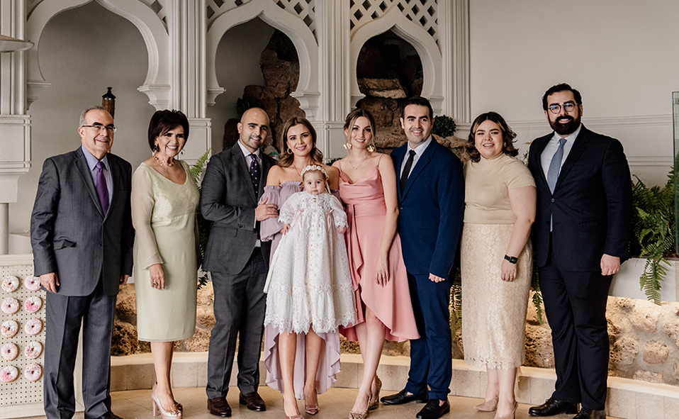 José Durán, Elizabeth Vargas de Durán, Mauricio Durán, Marilet Herrera, Camila Durán, Marlene Orozco, Francisco Durán, Liz Durán y Fer Durán. Foto Cor