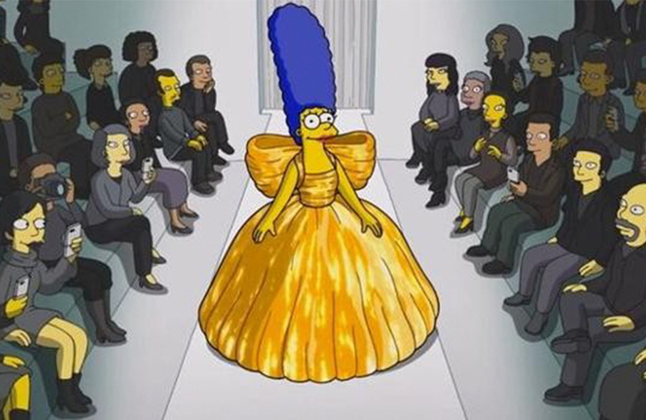 Marge Simpson lució un diseño de Balenciaga primavera-verano 2022 en fashion film muy especial. Foto: YouTube Balenciaga