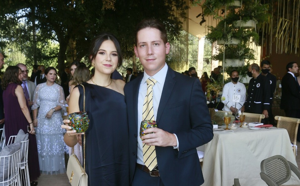 Paulina Serna y Eugenio Azcarraga. FOTO: OMAR VALDEZ