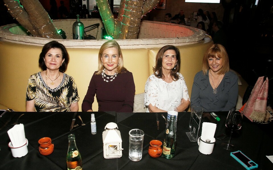 Ángela Zambrano de De la Maza, Margarita De la Garza, Nora Cantú de Ayala y Rosa María de Villarreal / Foto: Antonio Mireles