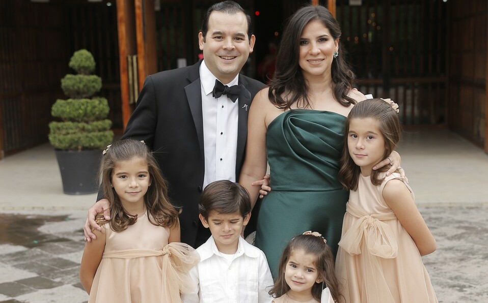 Rafael Meraz, Alana Meraz, Rafael Meraz, Paulina Meraz, Marian Meraz y Mariana Muñoz. FOTO: DANIEL SALDÍVAR