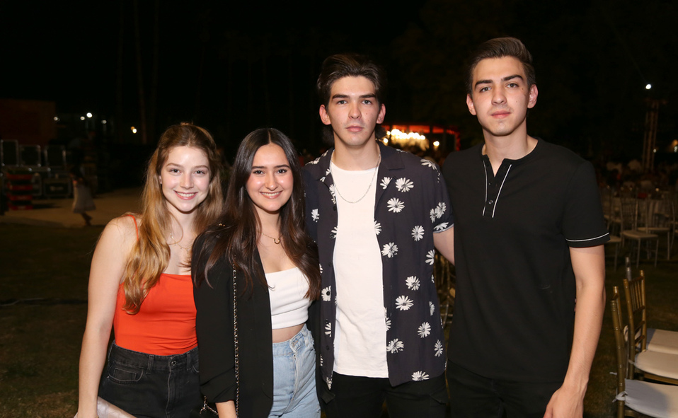 Sofía, Astrid, Emilio y Luis