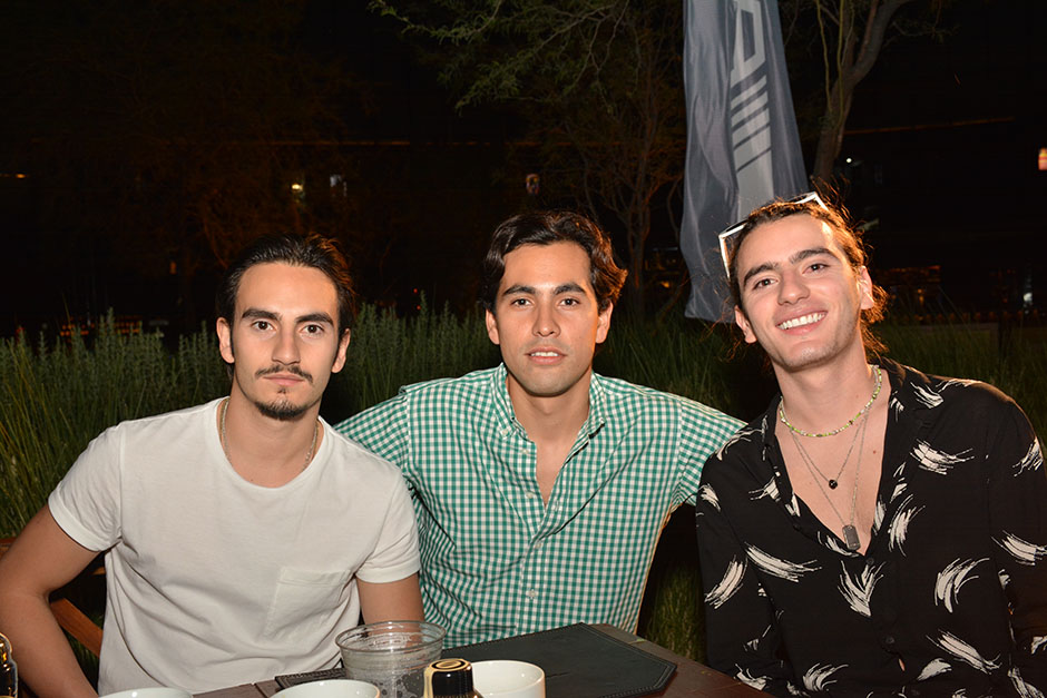 Jerónimo Urteaga, Gerardo Pocovi y Carlos Urteaga