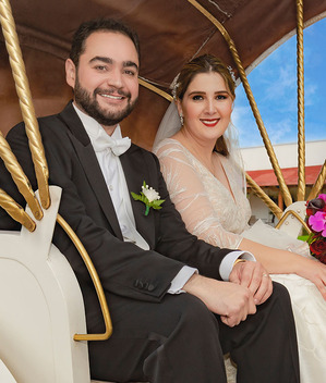 Luis Enrique Vázquez y Carolina Del Mazo