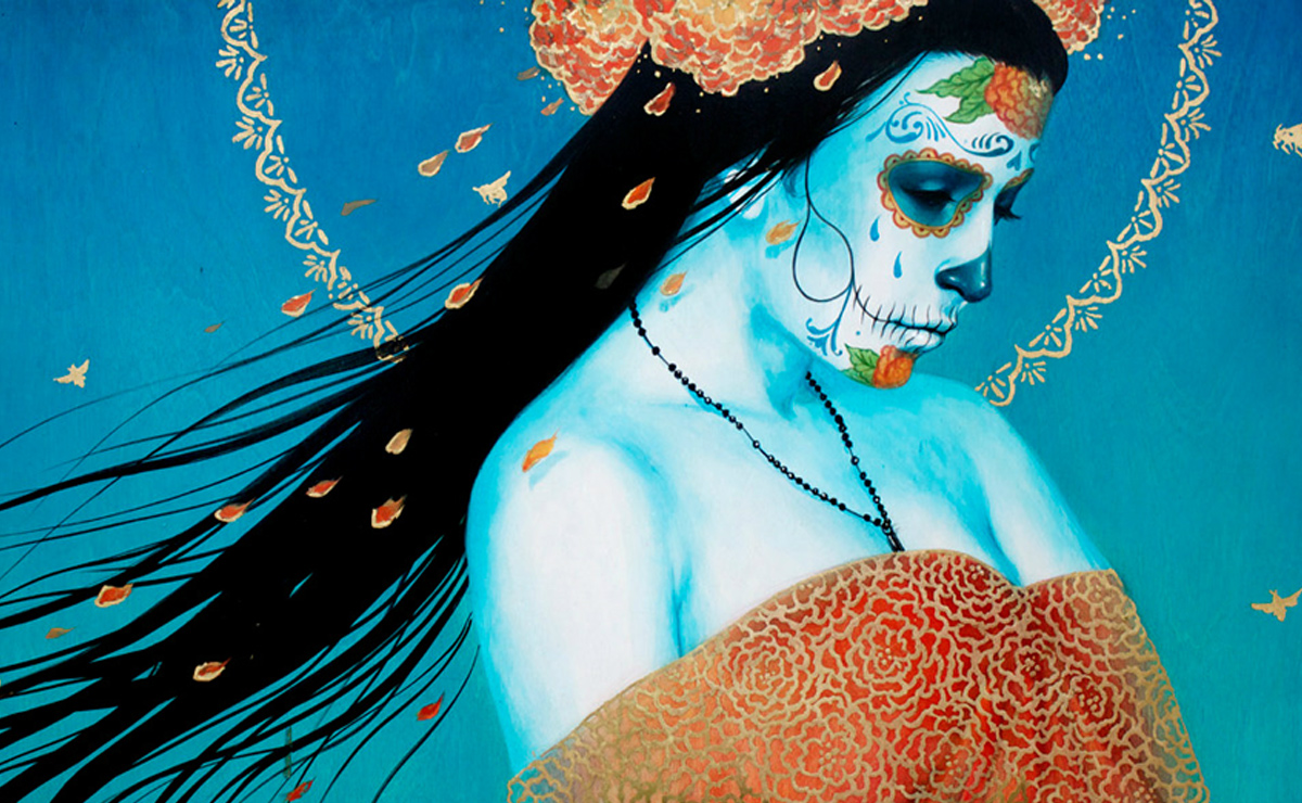 Las pinturas de Silvia Ji son un homenaje a la belleza de la juventud y una celebración de la muerte. Foto: Silvia Ji