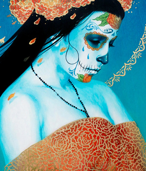 Las pinturas de Silvia Ji son un homenaje a la belleza de la juventud y una celebración de la muerte. Foto: Silvia Ji