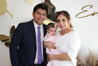 Diego Armando, María Emilia y Mariana