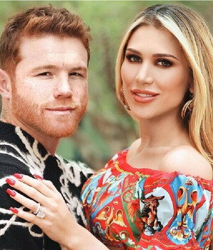 Saúl “Canelo” Álvarez y Fernanda Gómez (Foto: Instagram).