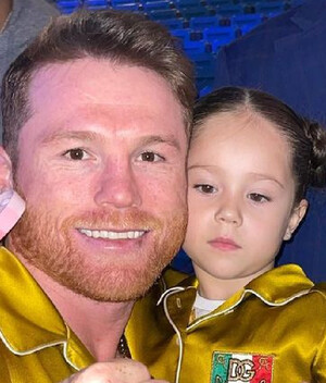 Canelo Álvarez y su hija María Fernanda(Foto: Instagram).