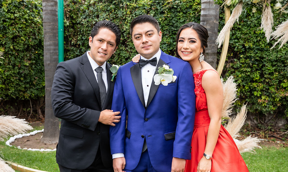 Diego Jiménez, Juan Pablo Jiménez y Rosa Mary Jiménez