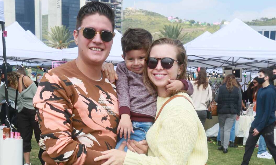 Rodolfo Jaime, Santiago Jaime y Mariana Luna