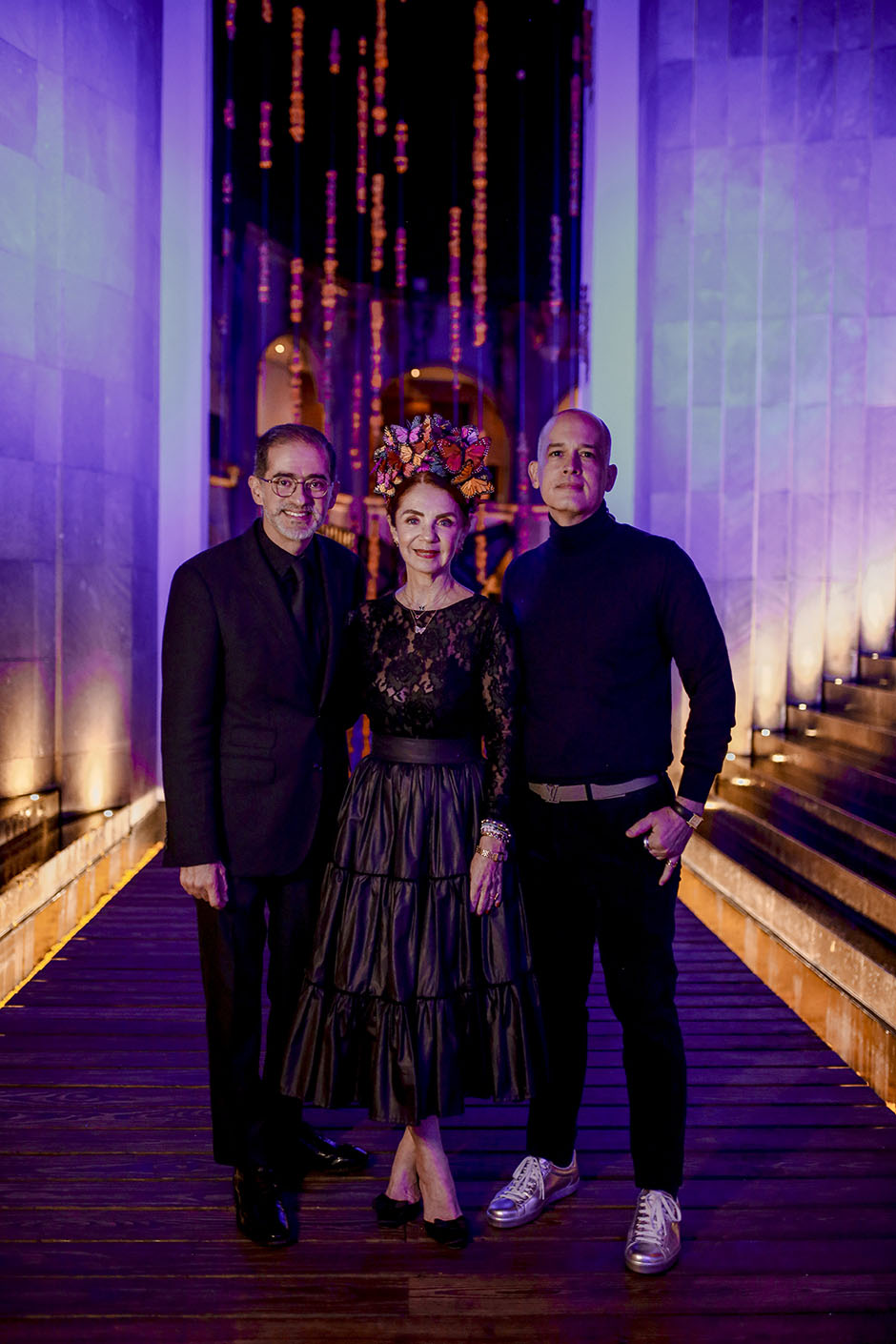 Alfonso Martínez, Lisette Trepaud y Armando de la Garza