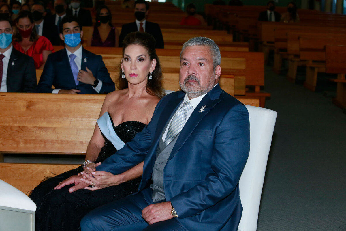 Papás de la novia. Irma García de Chávez y José Luis Chávez