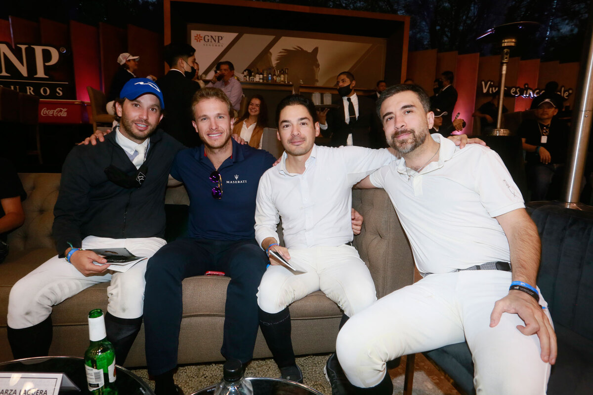 Andrés Torres, Chema Herrera, Miguel Torres y Poncho Romo