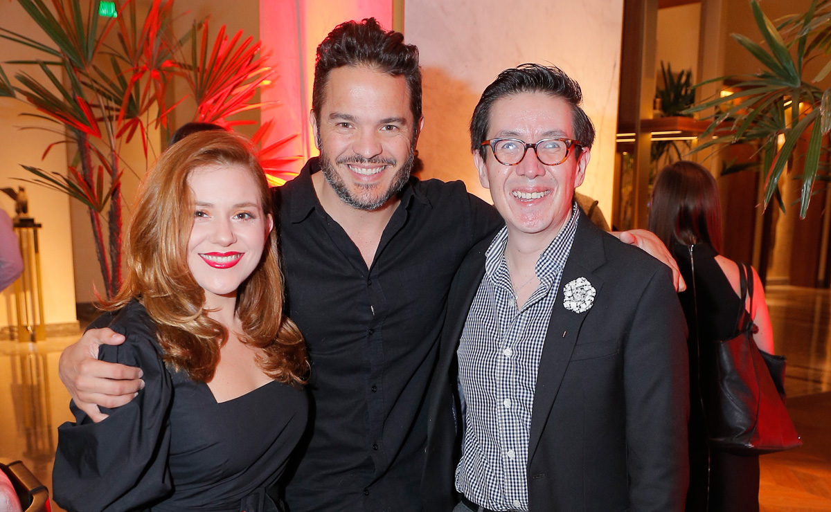 Lily Pierce, Kuno Becker y Javier López. Fotos: Daniel Saldívar