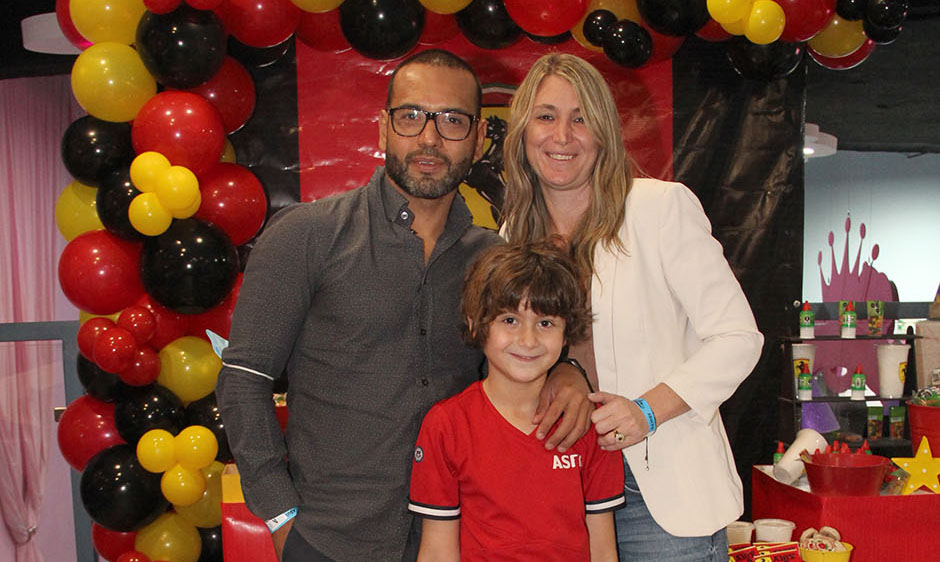 Joel Meza González, Laura Fishman Goldberg y Alex Meza Fishman