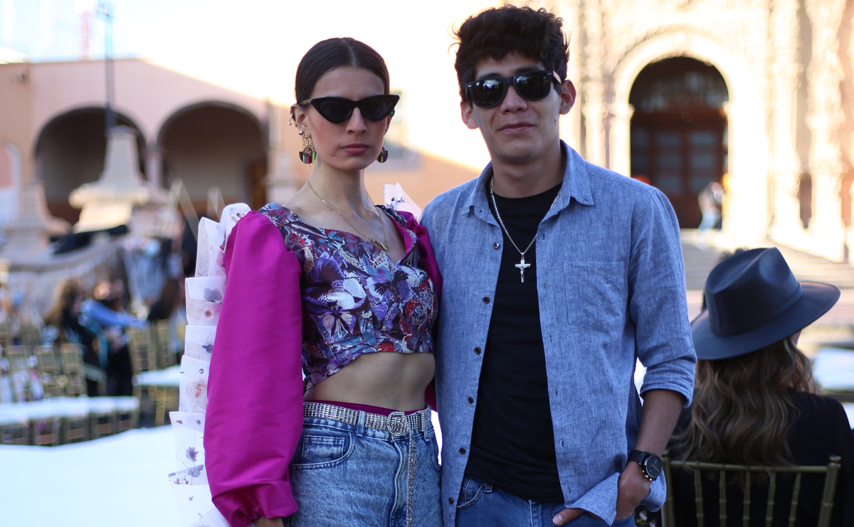 Pamela Iturbide y David Huerta. Foto: Aarón Solís