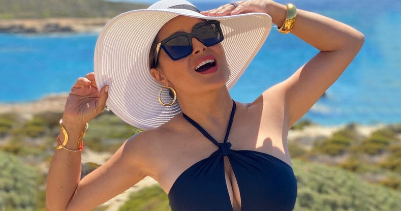 En ocasiones la actriz ha levantado controversia por los escotes que ha usado en eventos públicos. Foto: Instagram Salma Hayek