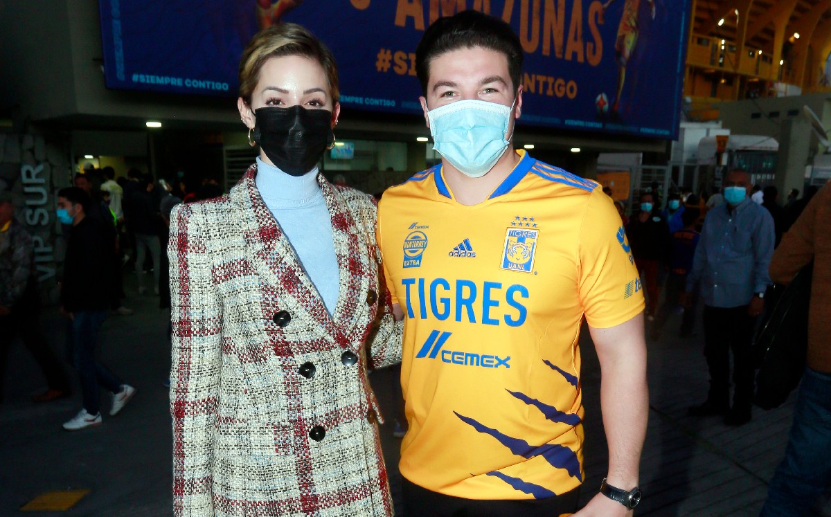 Mariana Rodríguez y Samuel García / Foto: Omar Valdez