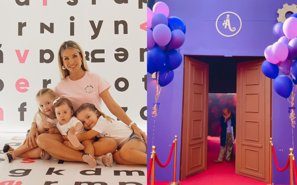 Andy Benavides celebra el cumpleaños de sus hijas Alia y Aria.