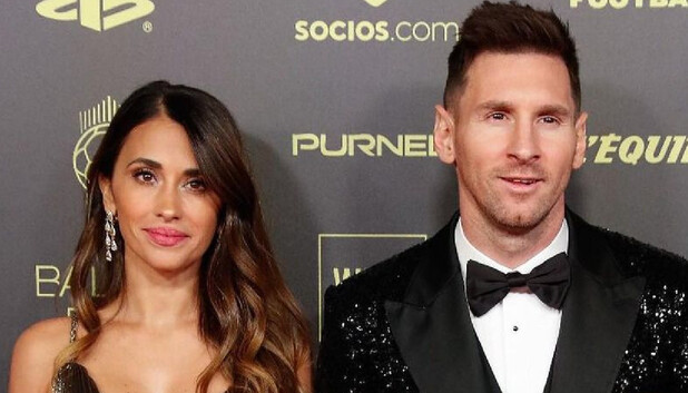 Messi defiende a su esposa Antonella Roccuzzo en la alfombra roja del Balón Oro. (Foto: Instagram).