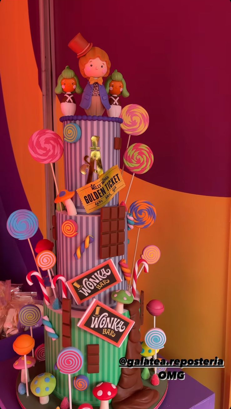 El pastel de cumpleaños fue uno de los detalles más llamativos. (Foto: Instagram).