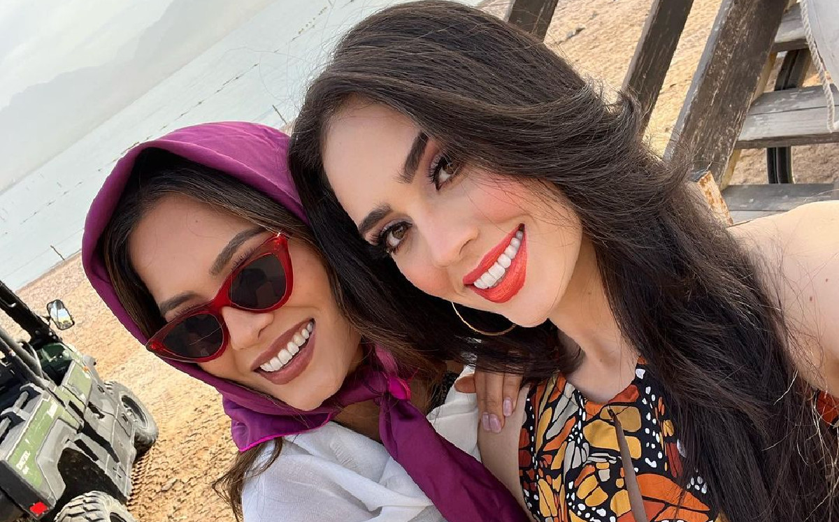 Andrea Meza y Débora Hallal en Miss Universo 2021. (Foto: Instagram).