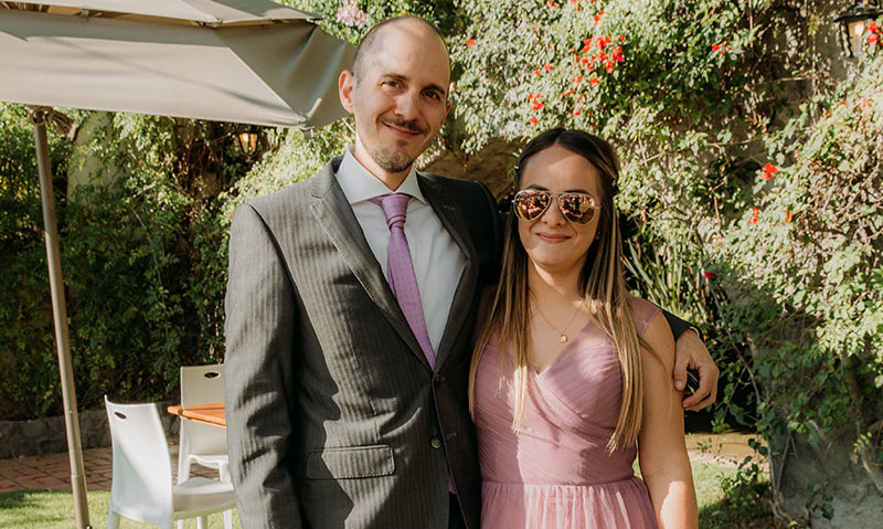 Pablo Mercado y Daniela Tovar